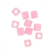 Miyuki cubes 1.8mm SB18-0207 - Crystal Lined Pink x10g