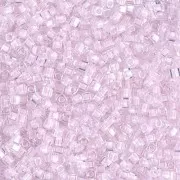 Miyuki cubes 1.8mm SB18-0207 - Crystal Lined Pink x10g