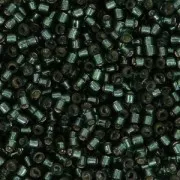 Miyuki Delica 11/0 DB0606 - Dyed Silver Lined Dark Olive x8g