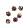 PureCrystal 5040 8 mm Flat Round Bead - Topaz Blend x1