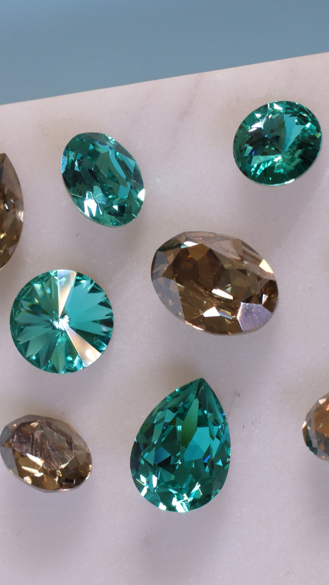 Schema PP and SS sizes of Swarovski and PureCrystal crystals Schema PP and SS sizes of Swarovski and PureCrystal crystals