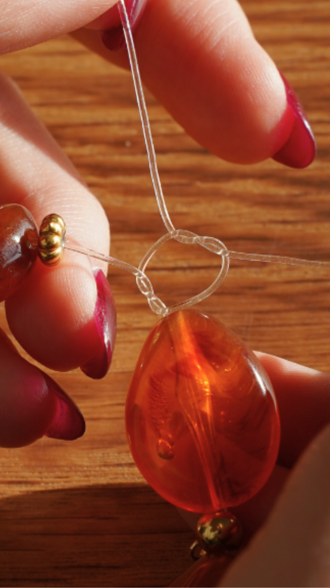 Schema  How to make a bracelet with elastic thread