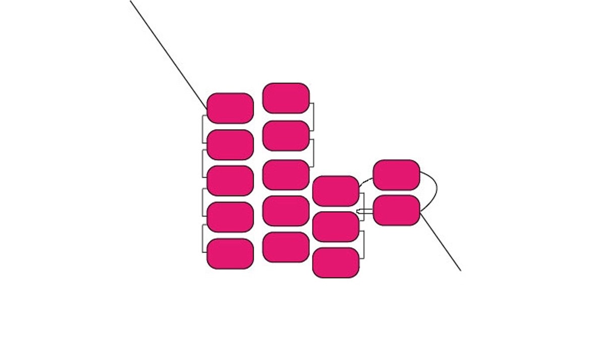 Make an increase and decrease in brick stitch