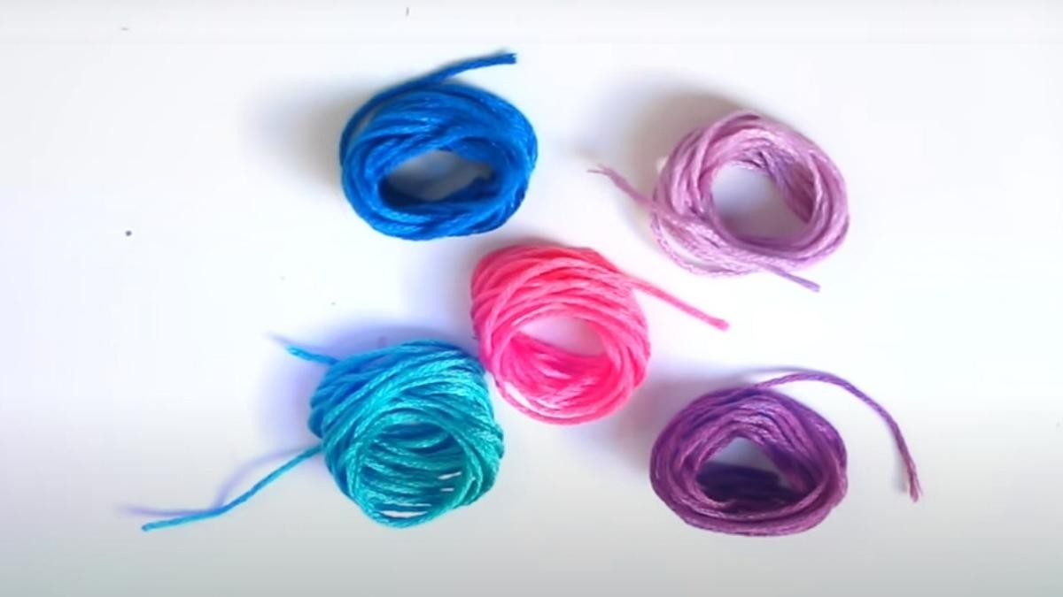 Brazilian chevron bracelet with beads : Step 1