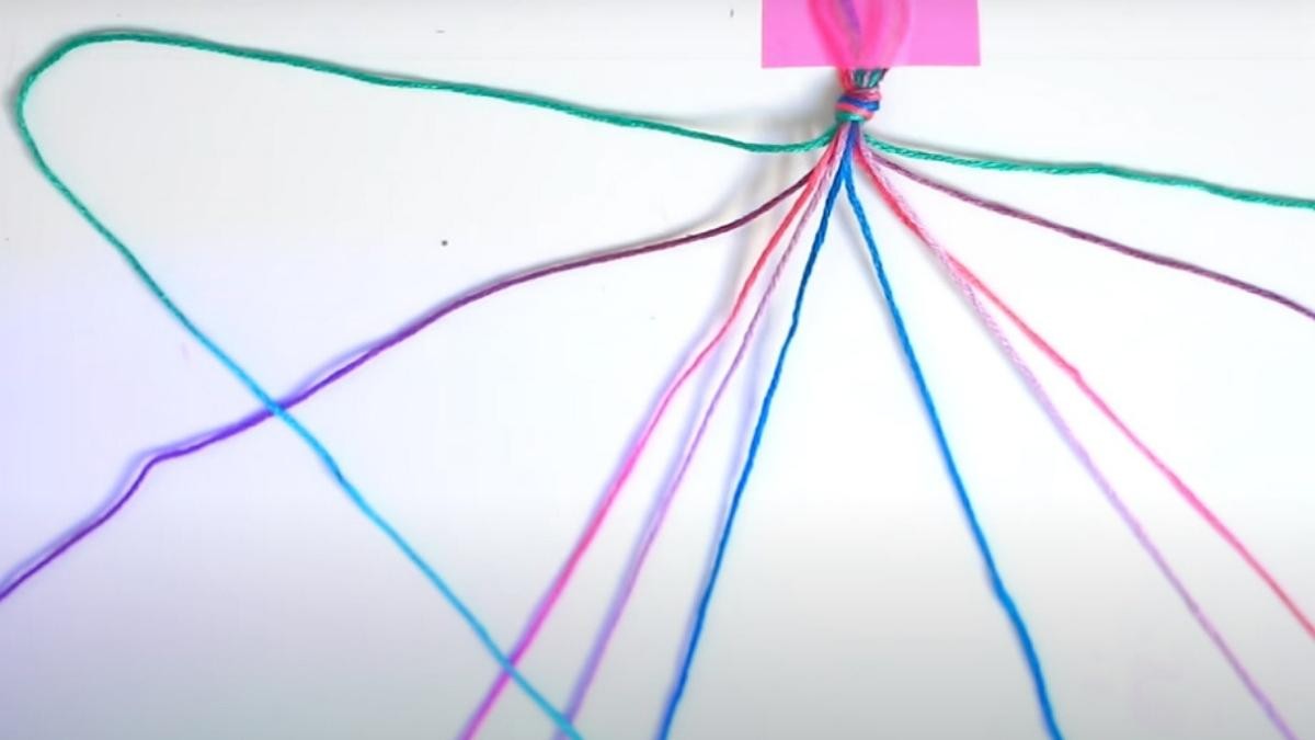 Brazilian chevron bracelet with beads : Step 3