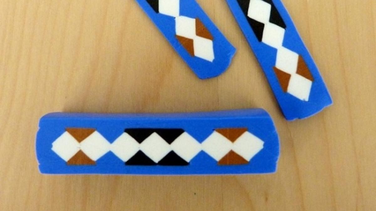 Schema How to make a geometric cane with polymer clay? Schema How to make a geometric cane with polymer clay?