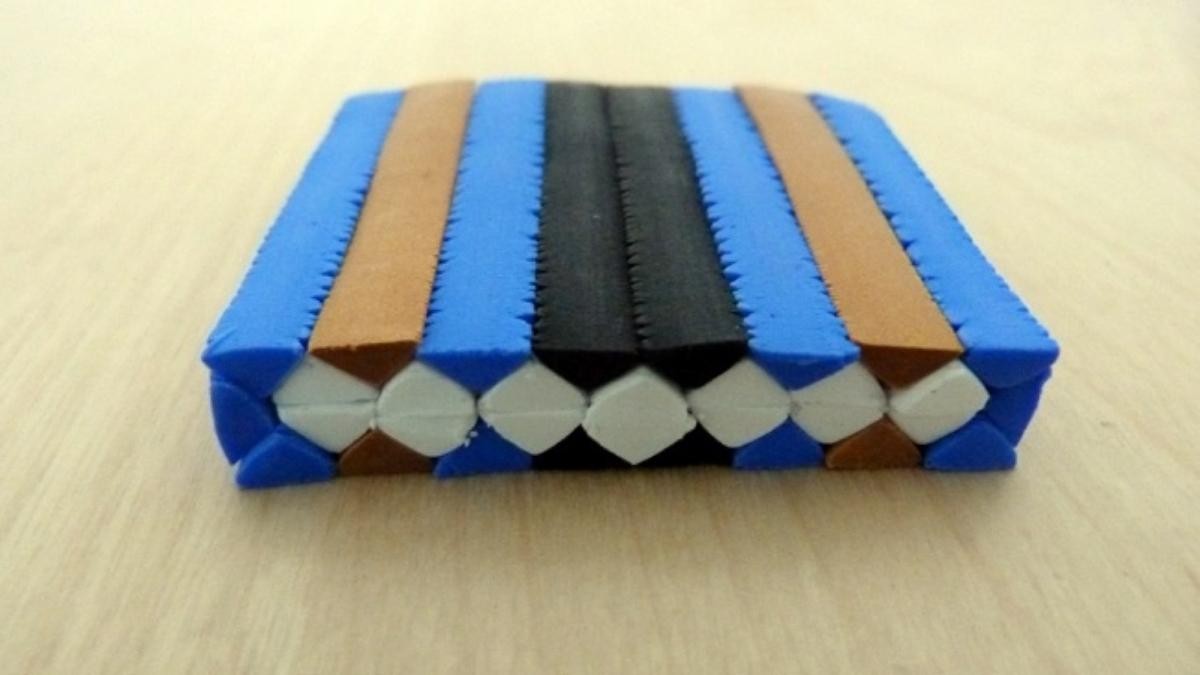 How to make a geometric cane with polymer clay? : Step 3 How to make a geometric cane with polymer clay? : Step 3