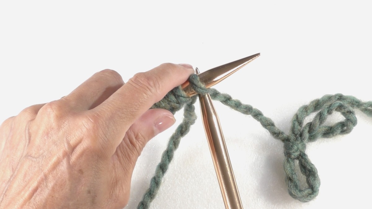 How do I knit a purl stitch? : Step 4