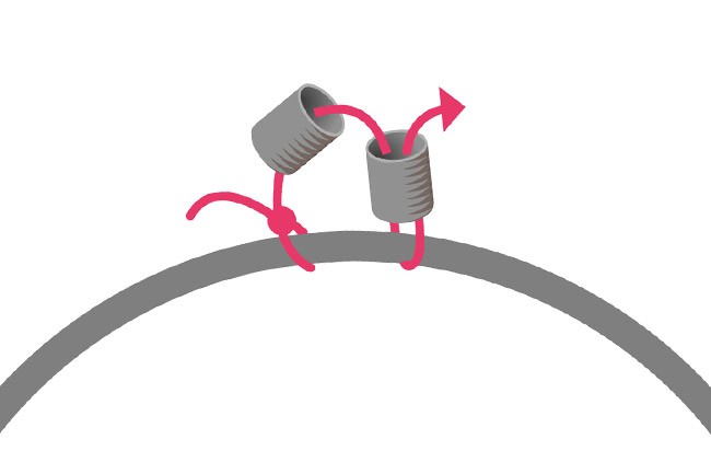 How to weave beads around a ring? : Step 1