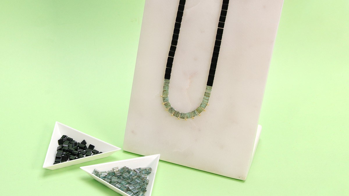 Fall Season - Lesson 3: Easy Tila Flat Bead Necklace