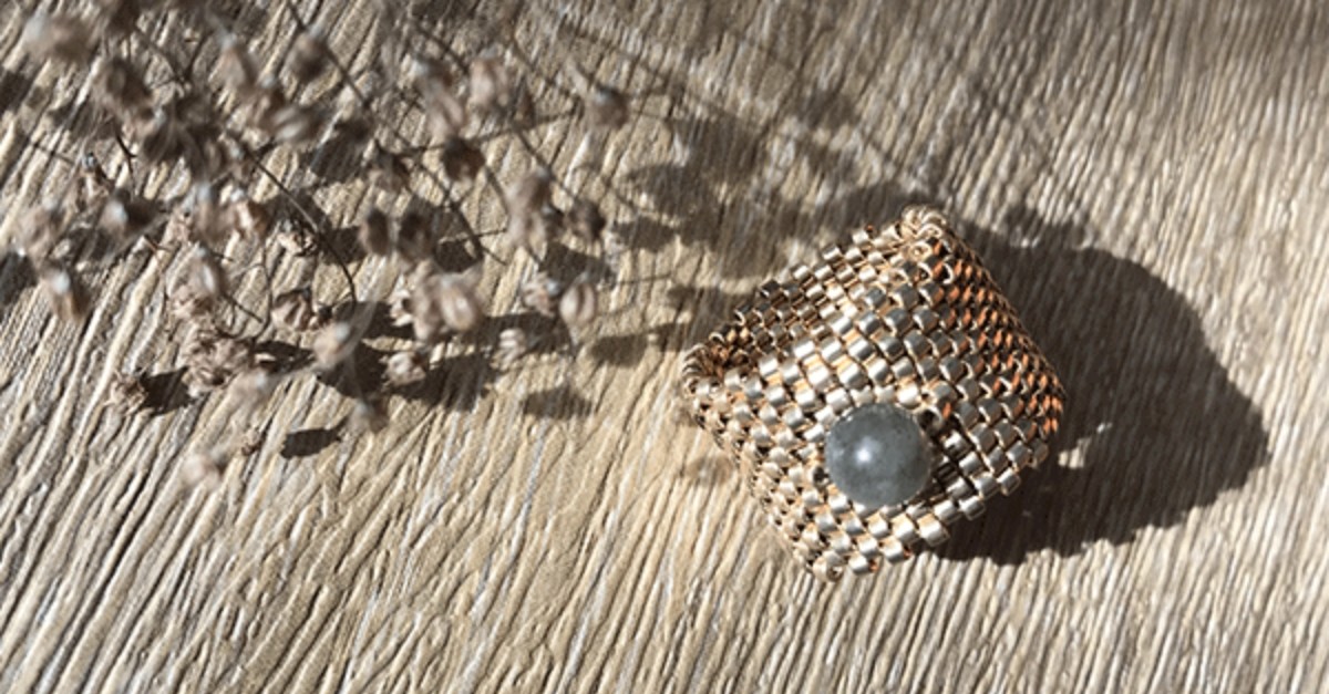 how many miyuki delica beads for a circular peyote ring?