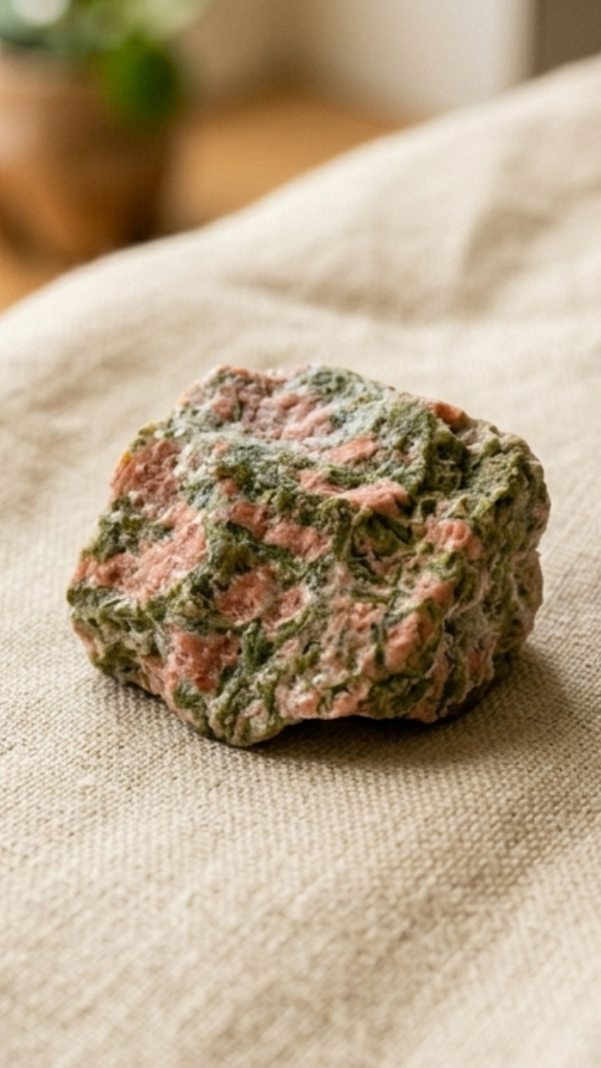 Schema  Unakite: Origins, properties and benefits