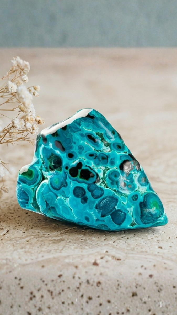Schema  Chrysocolla: origin, meaning, virtues