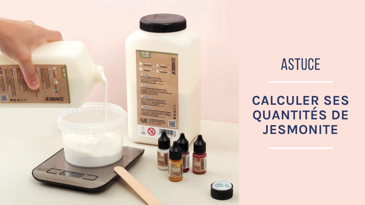 Jesmonite calculator: how to get the right quantities?