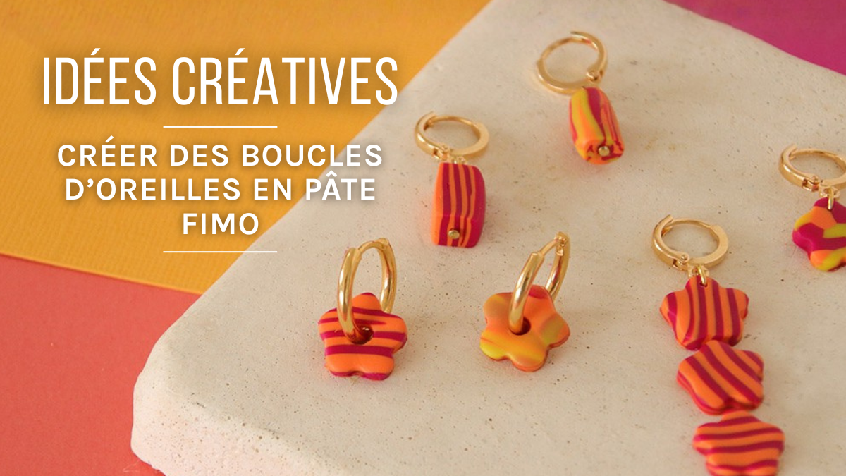 8 DIY earring ideas in Fimo clay