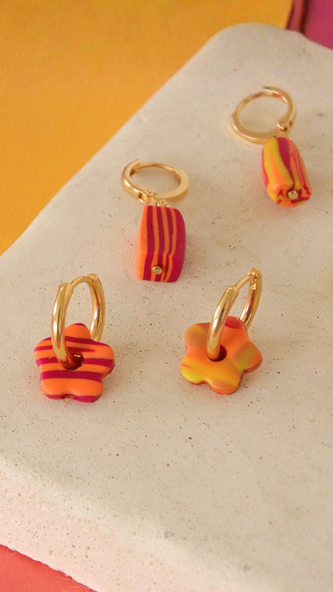 Schema  8 DIY earring ideas in Fimo clay