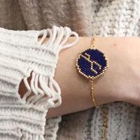 médaille tissage brick stitch