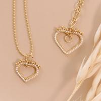 pendentif coeur tissage brick stitch
