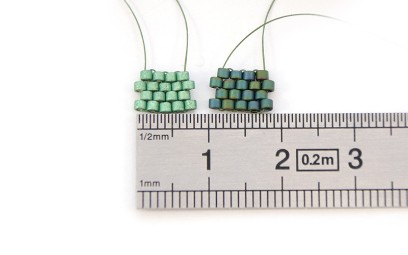 differences entre miyuki delica et toho treasures tissage