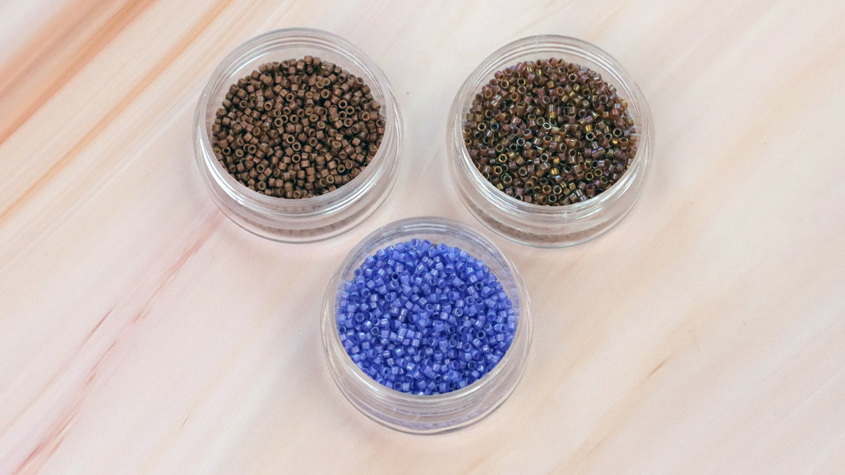 Perles Miyuki bleu lavande