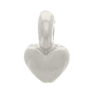 pendentif coeur plaqué argent