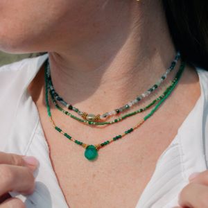 collier agate mousse