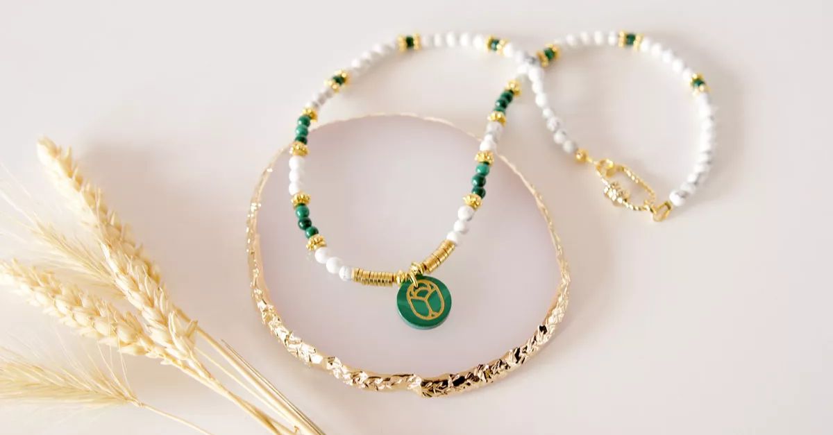 collier malachite