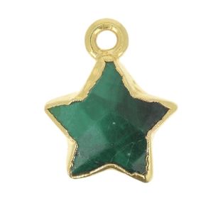 pendentif &eacute;toil&eacute; malachite