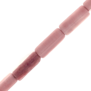 perle tube jaspe rose