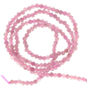 perle tourmaline rose