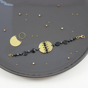 bracelet DIY avec obsidienne