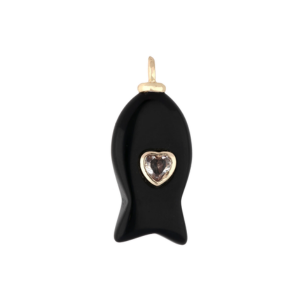 pendentif en obsidienne noire Perles&Co