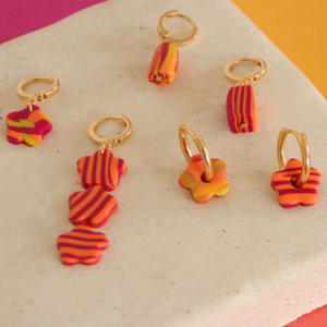 boucles d'oreilles faciles DIY polym&egrave;re