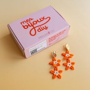kit bijoux DIY boucles d'oreilles tissées