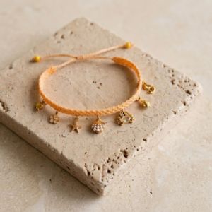 bracelet charms micro macramé