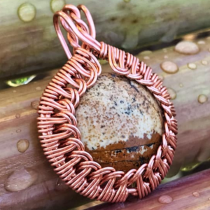 pendentif DIY en wire wrapping