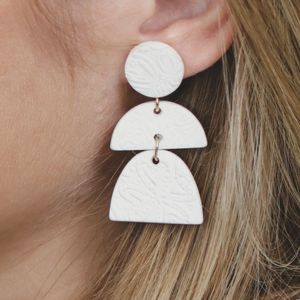 DIY Boucles d'Oreilles Pâte Fimo inspiration Hygge