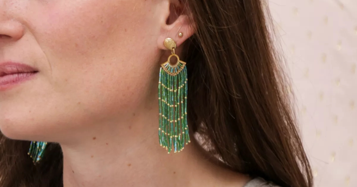 boucles d'oreilles pendantes Miyuki