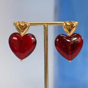 boucles oreilles coeur