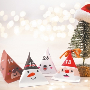 calendrier de l'avent personnage de Noël