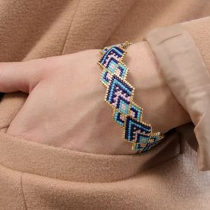 bracelet tiss&eacute; perles Miyuki