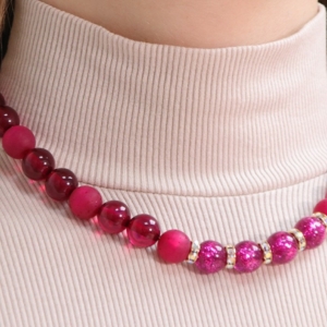 collier grosses perles