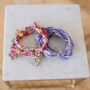 Bracelet Bandana avec breloques charms