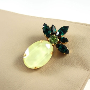 broche ananas cristal