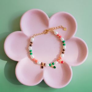 bracelet perles Miyuki et perles d'eau douce