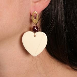 boucles d'oreilles coeur