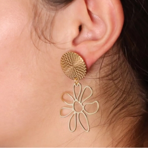 boucles d'oreilles fleurs