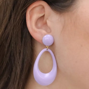 boucles d'oreilles résine