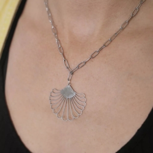 collier chaîne coquillage