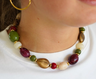 Burgundy jewelry